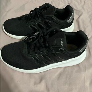 Adidas Black and White Athletic Shoes